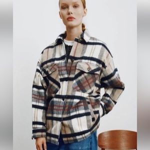 Zara Plaid Shacket